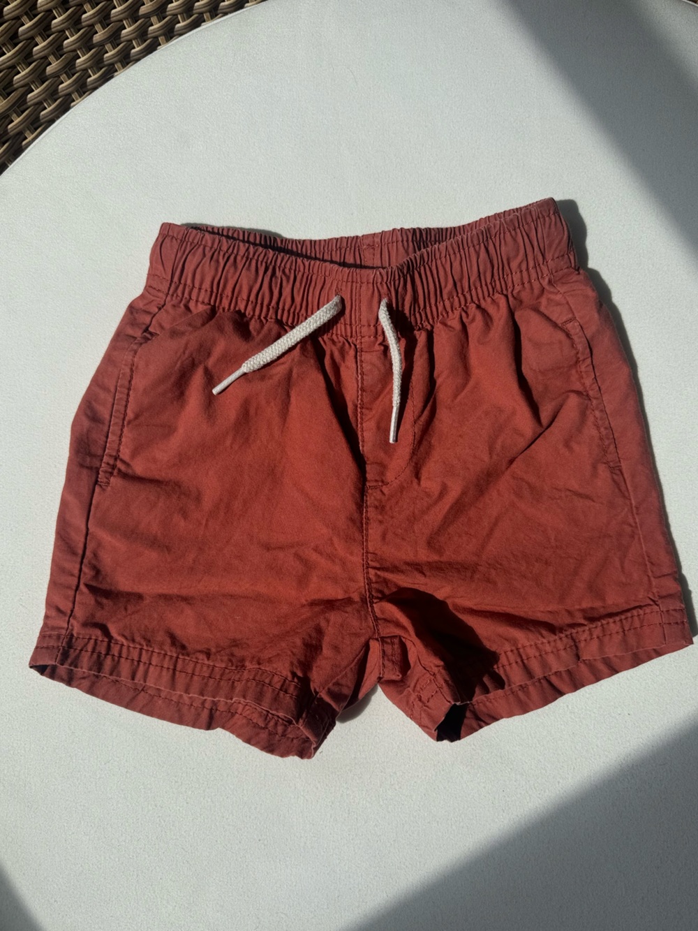 Old Navy Boys 18-24 Month Rust-Red Athletic Drawstring Shorts